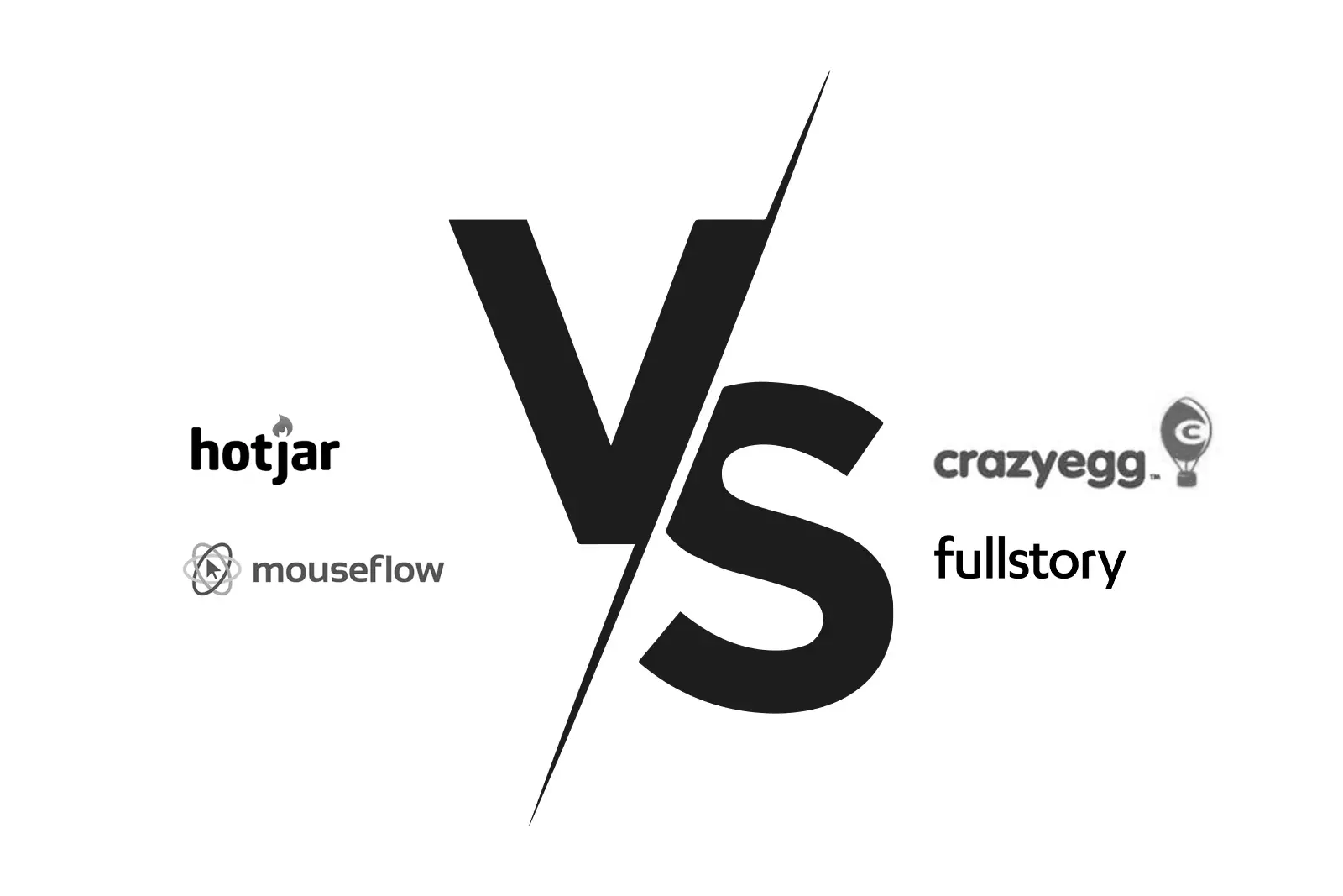Hotjar vs Google Analytics Hotjar vs Crazy Egg vs Mouseflow vs FullStory