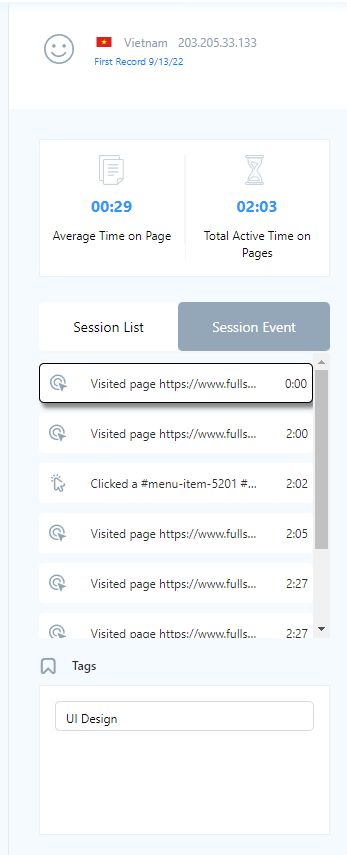 session events