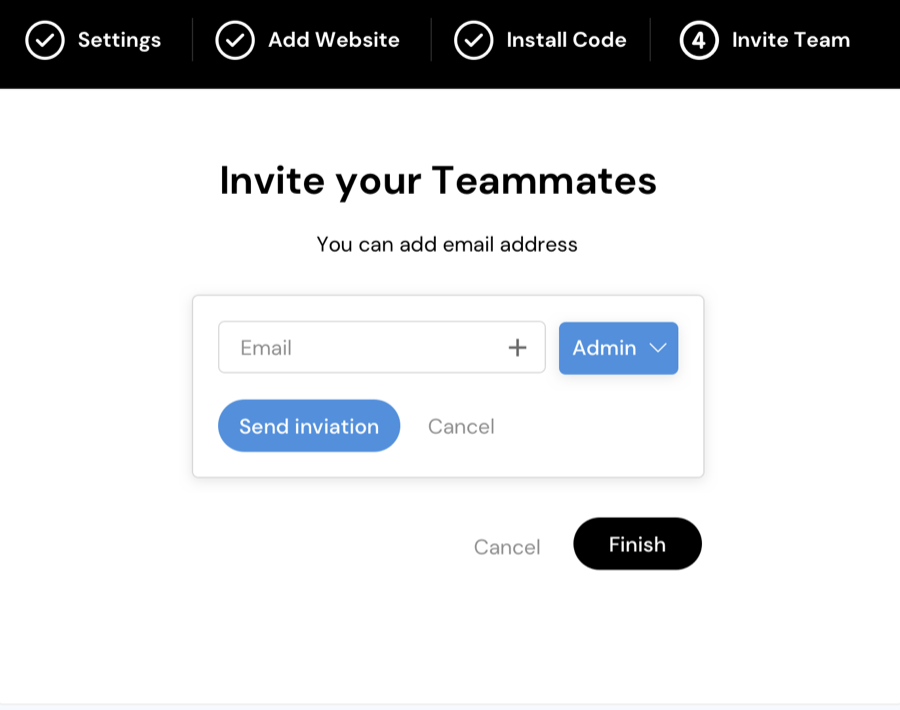 invite your teammates to fullsession