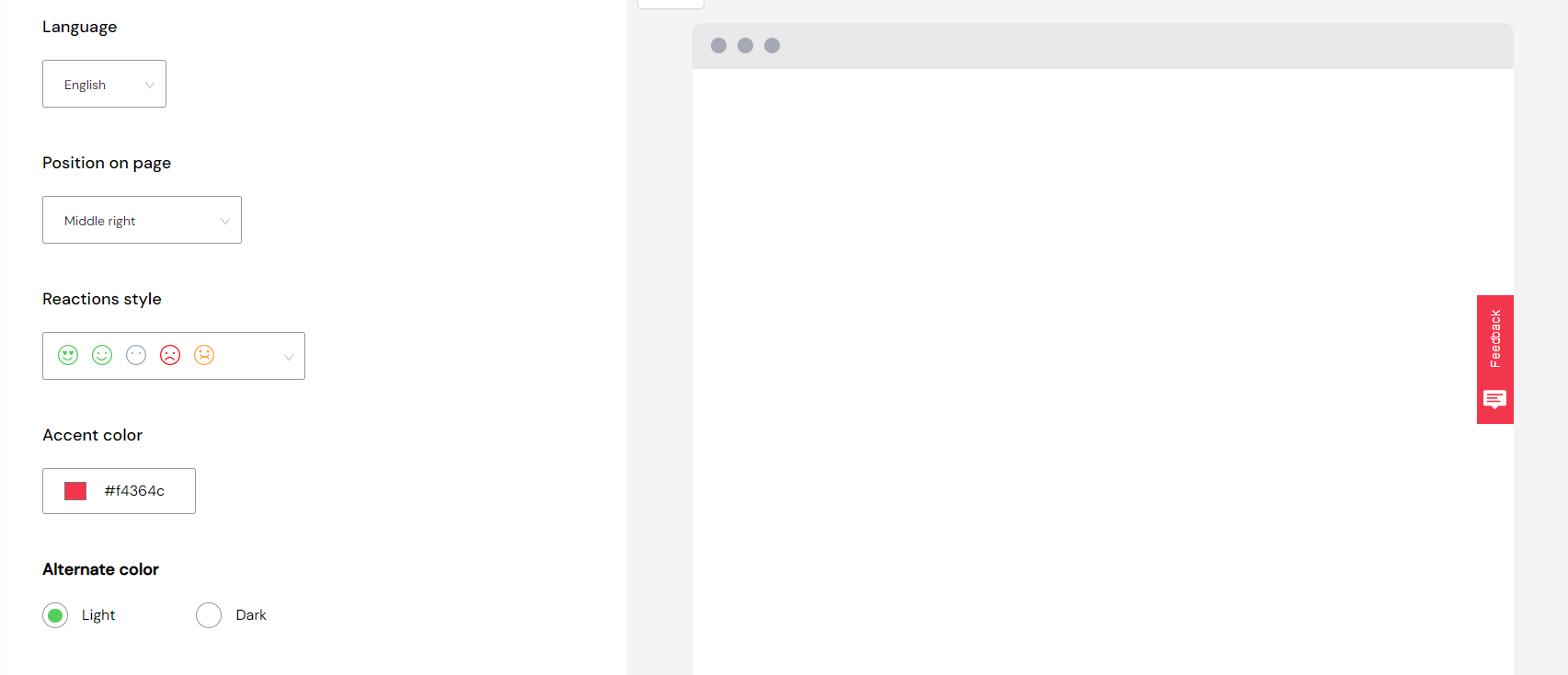 Feedback Widget FullSession