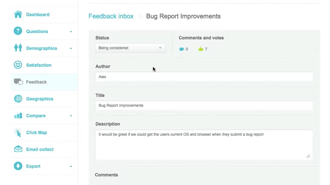 UserReport Feedback