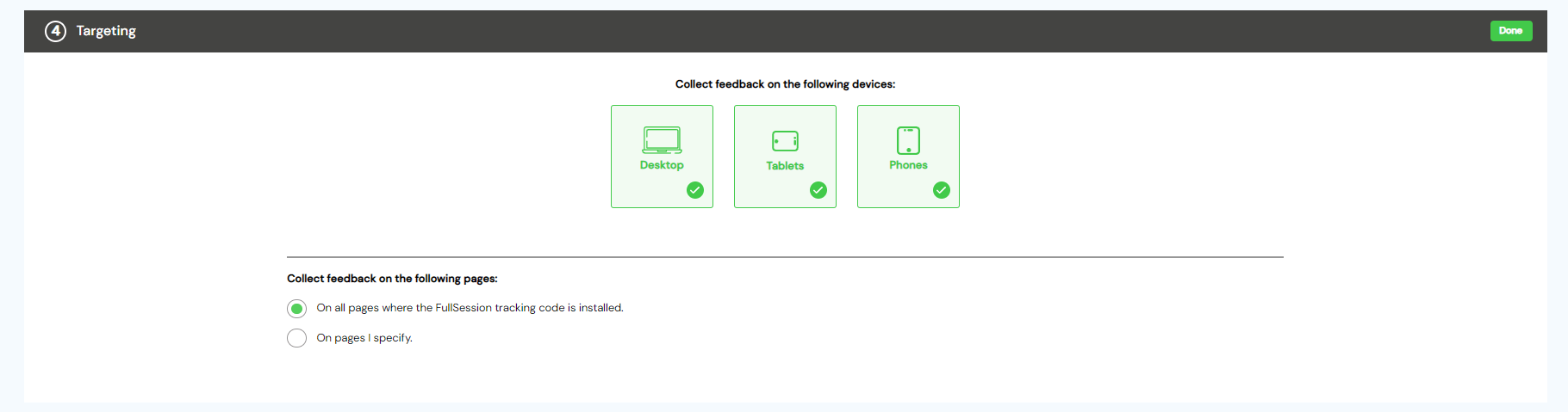 Create Feedback Widget