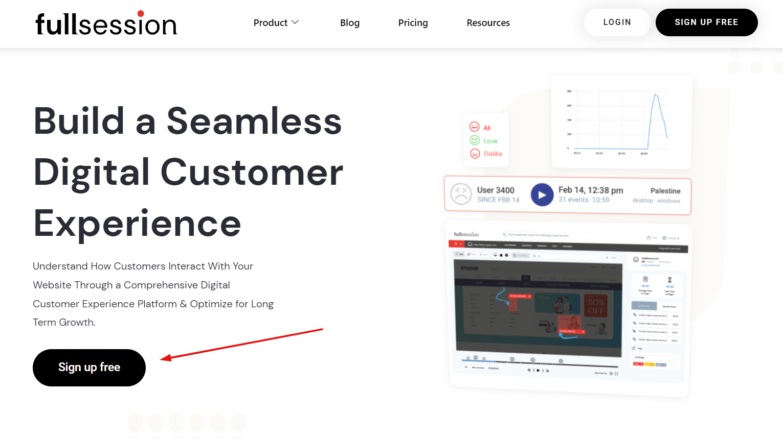 FullSession Sign up