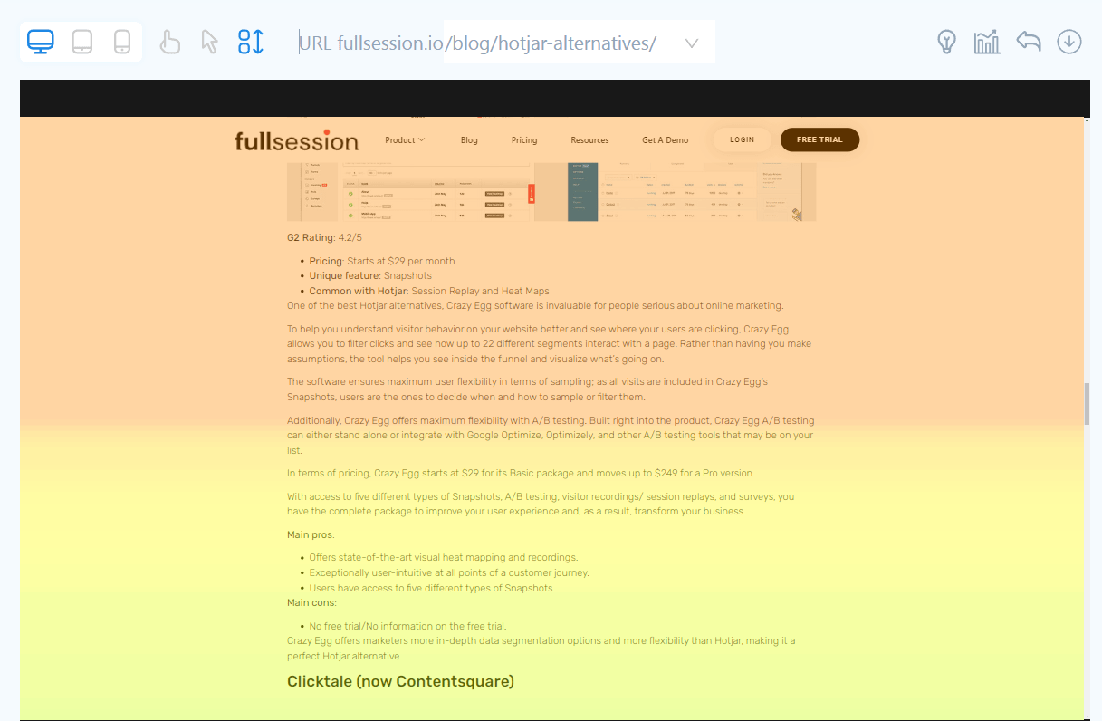 fullsession scroll map