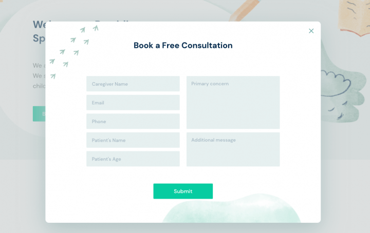 web form for a free consultation