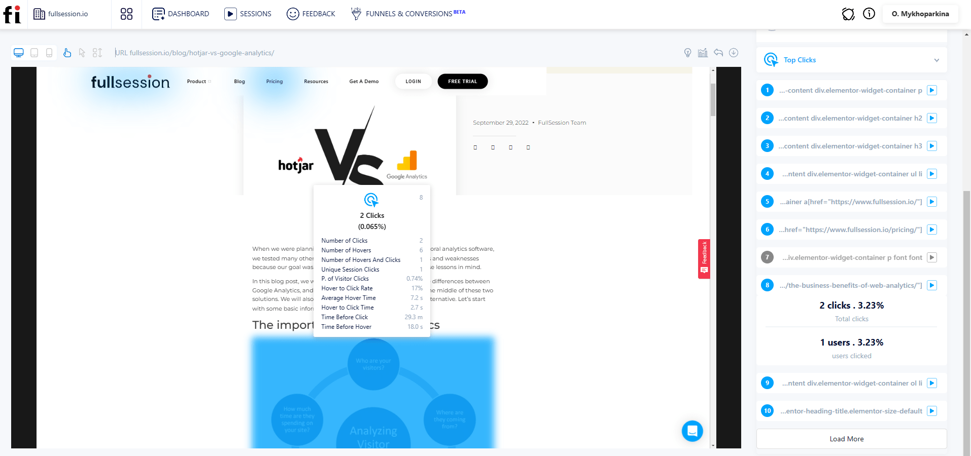 fullsession click map example