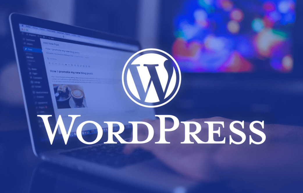 wordpress on a laptop