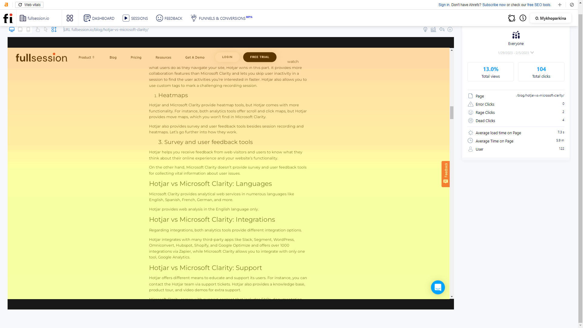 fullsession scroll map page