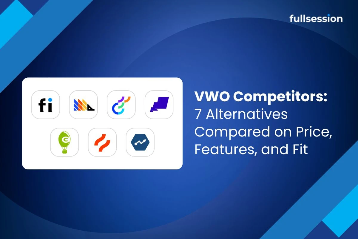 Featured graphic showcasing VWO competitors and alternatives compared by pricing, features, and business fit.